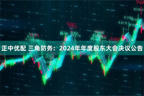 正中优配 三角防务：2024年年度股东大会决议公告