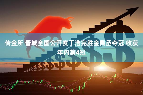 传金所 晋城全国公开赛丁浩完胜金禹丞夺冠 收获年内第4冠